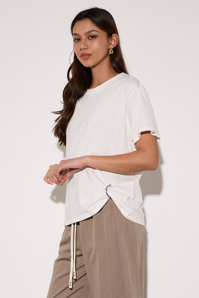 חולצת כותנה כיווץ טבעת