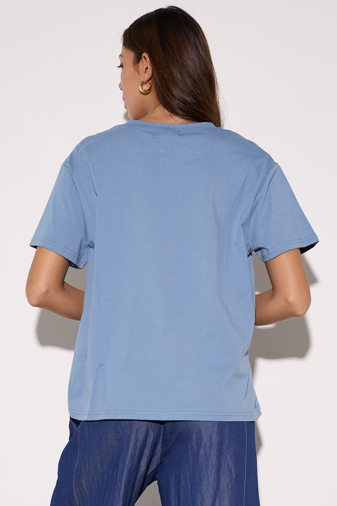 חולצת כותנה כיווץ טבעת