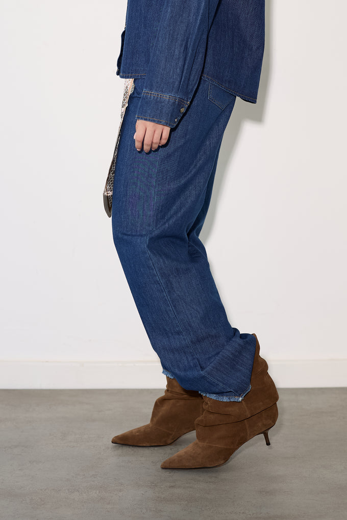 ג'ינס חגורת בנדנה