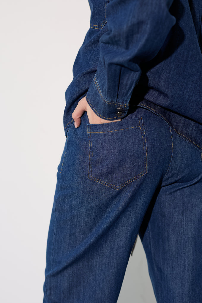 ג'ינס חגורת בנדנה