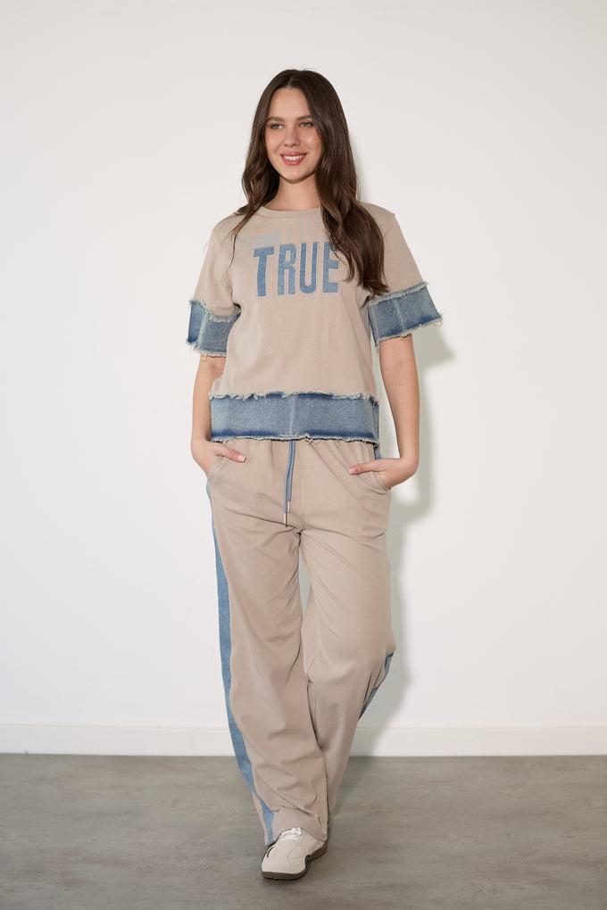 חליפת TRUE שילוב ג'ינס