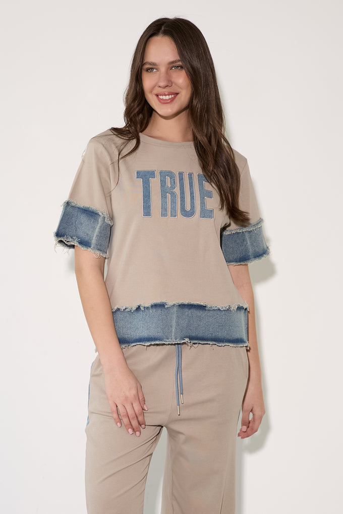 חליפת TRUE שילוב ג'ינס