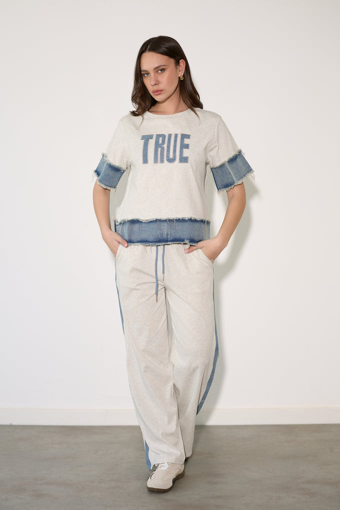 חליפת TRUE שילוב ג'ינס
