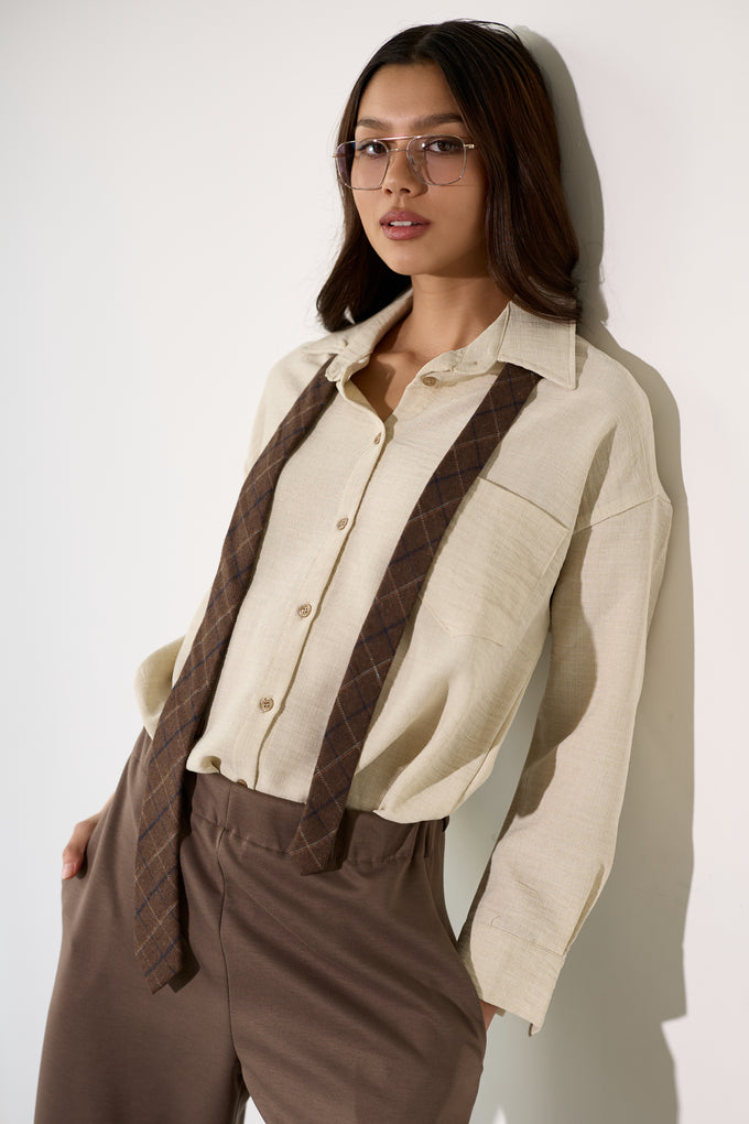 חולצת קיילי מכופתרת