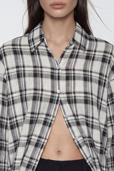 חולצה מכופתרת פלייד