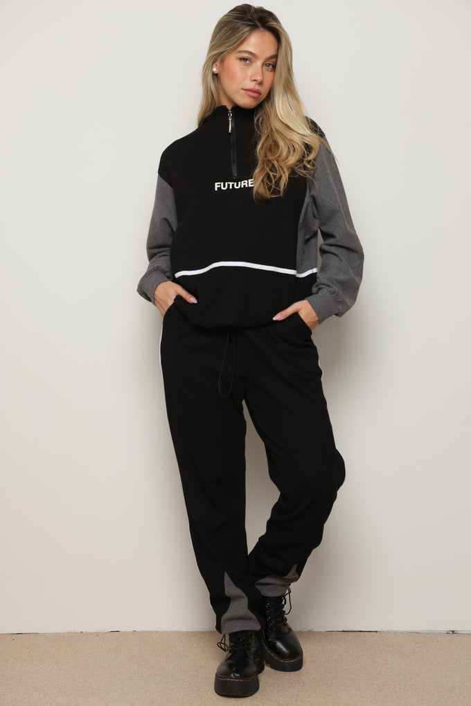 חליפת סריג רוכסן FUTURE