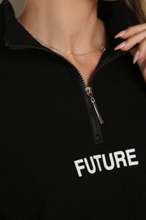 חליפת סריג רוכסן FUTURE
