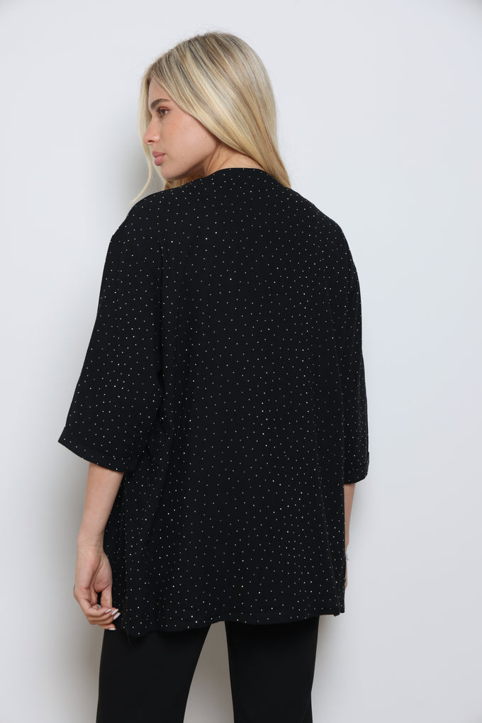 עליונית פשתן אמילי בשילוב ניטים