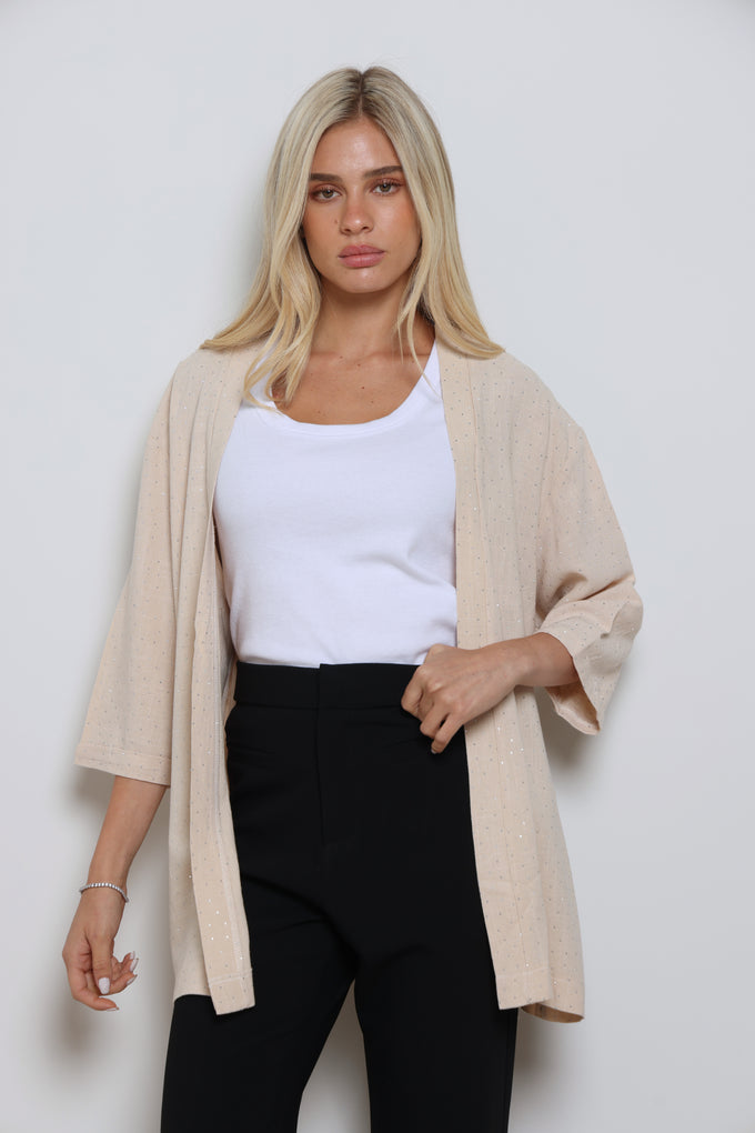 עליונית פשתן אמילי בשילוב ניטים