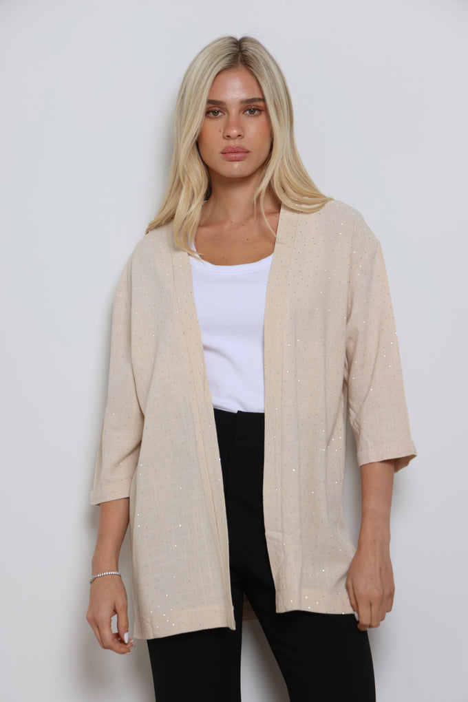 עליונית פשתן אמילי בשילוב ניטים