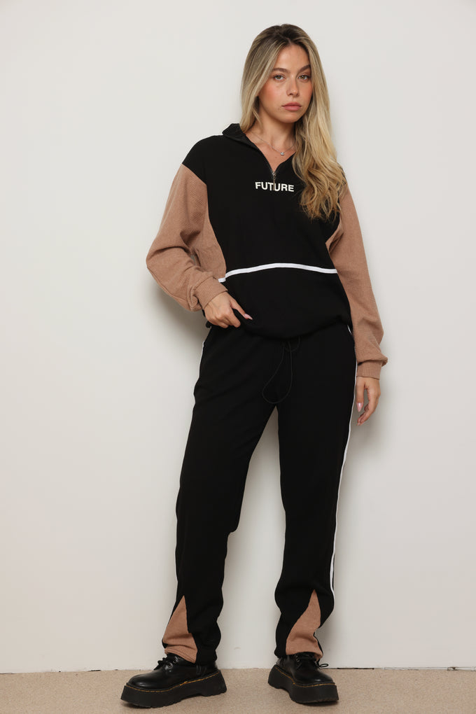 חליפת סריג רוכסן FUTURE