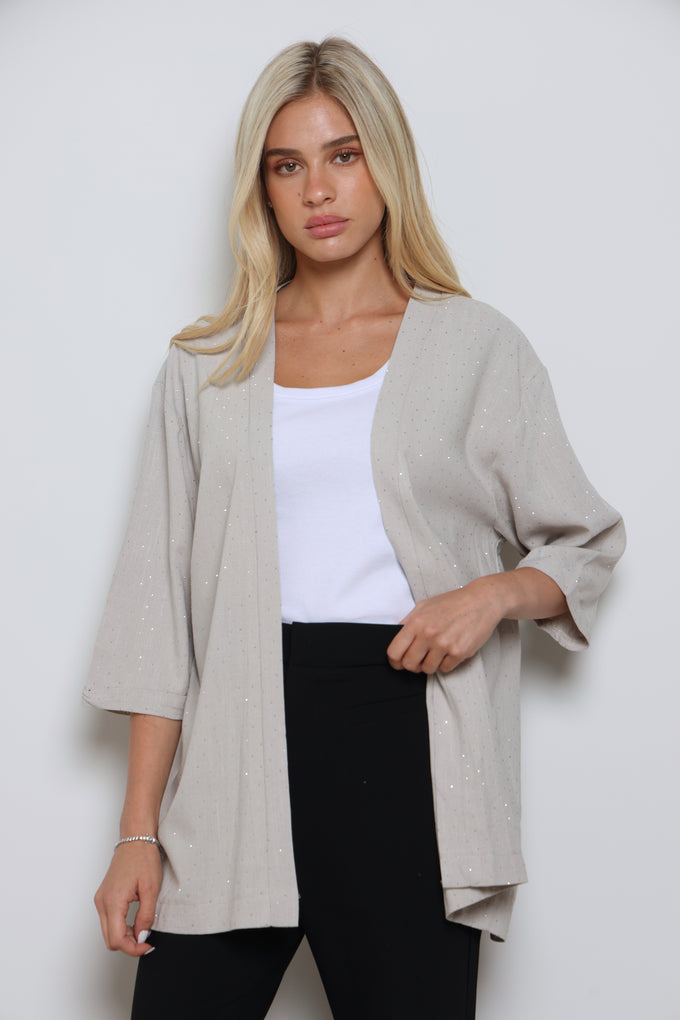 עליונית פשתן אמילי בשילוב ניטים