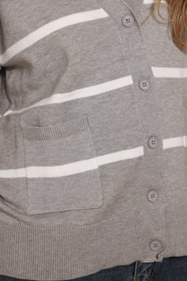 קרדיגן סריג פסים