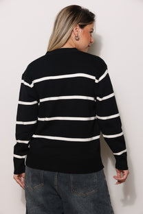 קרדיגן סריג פסים