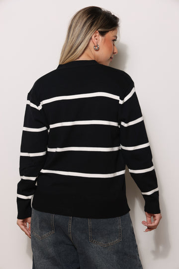 קרדיגן סריג פסים