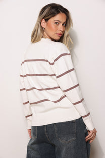 קרדיגן סריג פסים