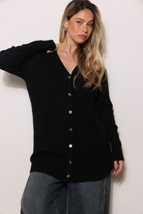 קרדיגן סריג צמות