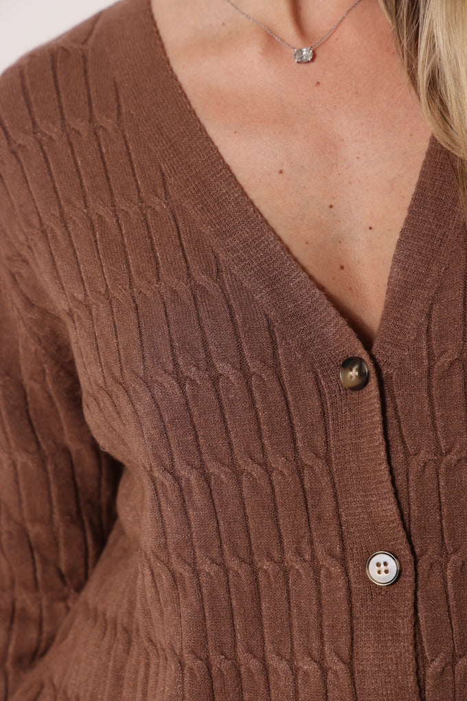 קרדיגן סריג צמות