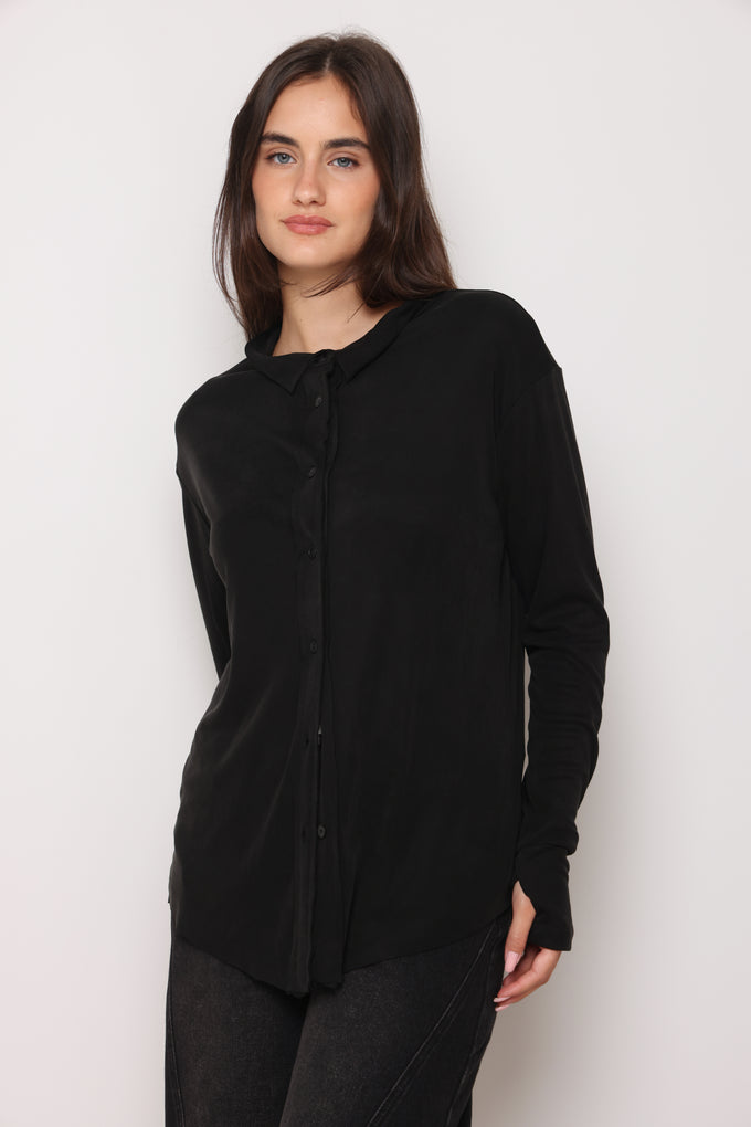 חולצת קופרו מכופתרת כפפה