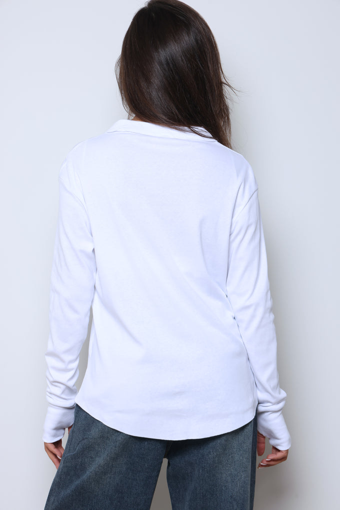 חולצת פיינריב מכופתרת גזורה