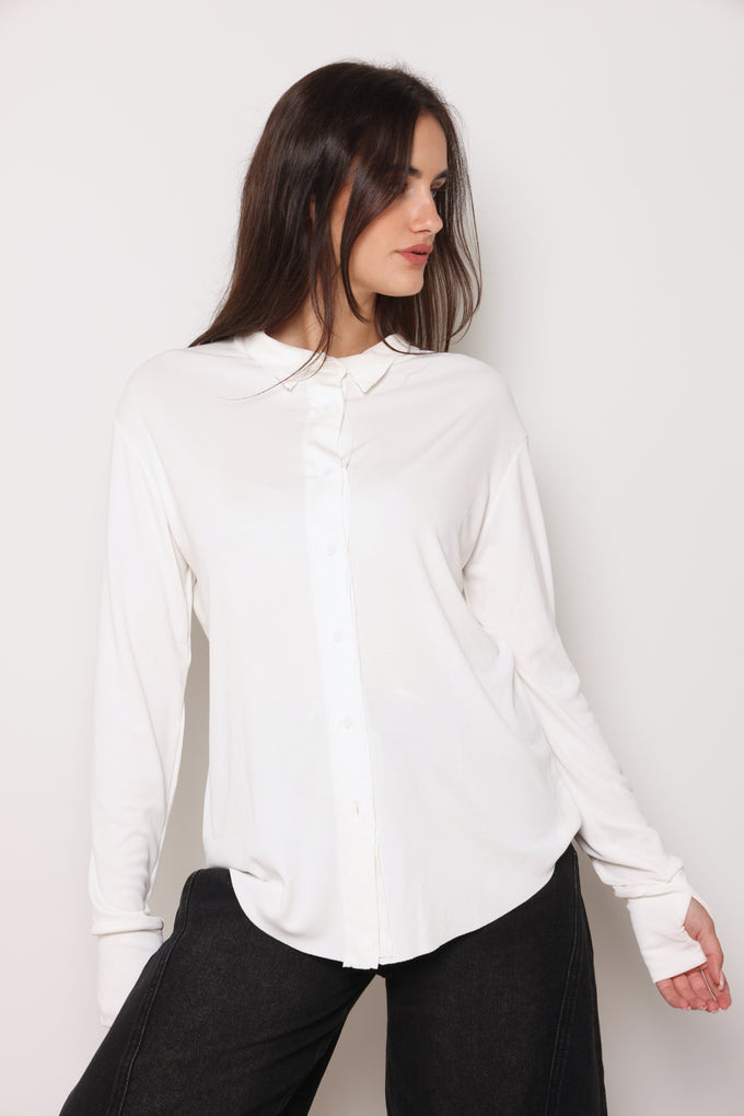 חולצת קופרו מכופתרת כפפה