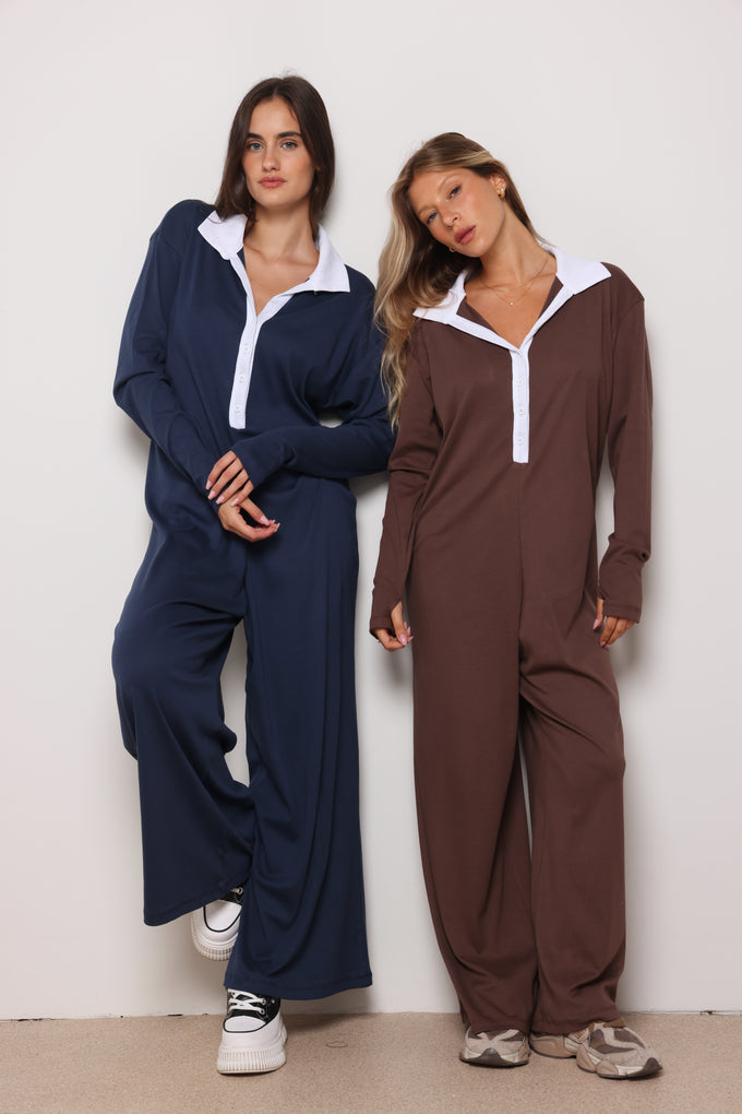 אוברול דונה מכופתר