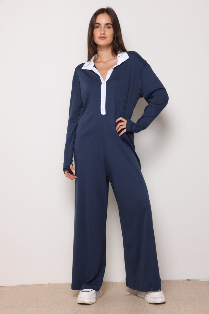 אוברול דונה מכופתר