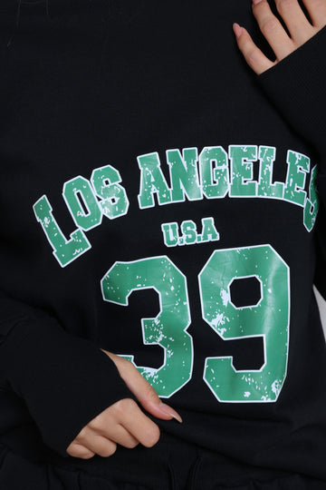 חליפת שורט  LOS ANGELES  שחור | ירוק