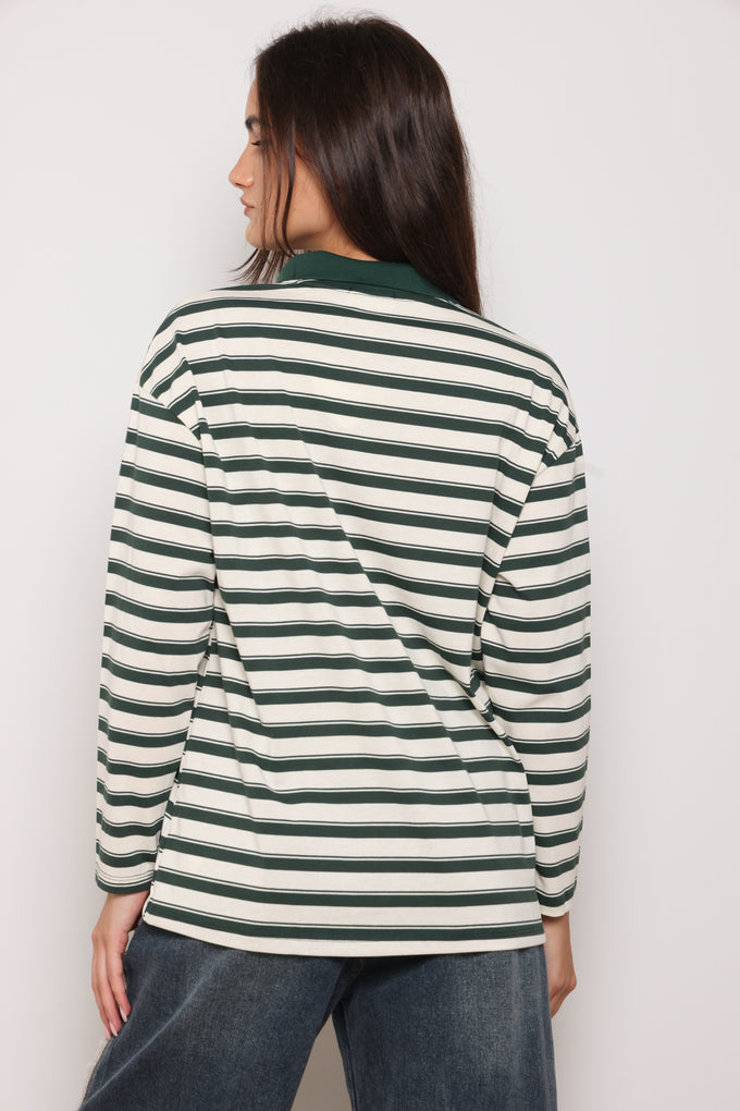 חולצת אדל פולו פסים