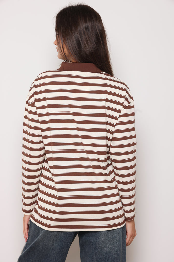 חולצת אדל פולו פסים