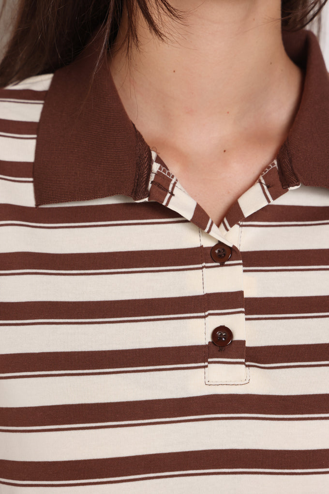 חולצת אדל פולו פסים