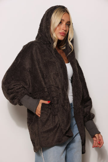 פונצ'ו כירבולית מנג'ט