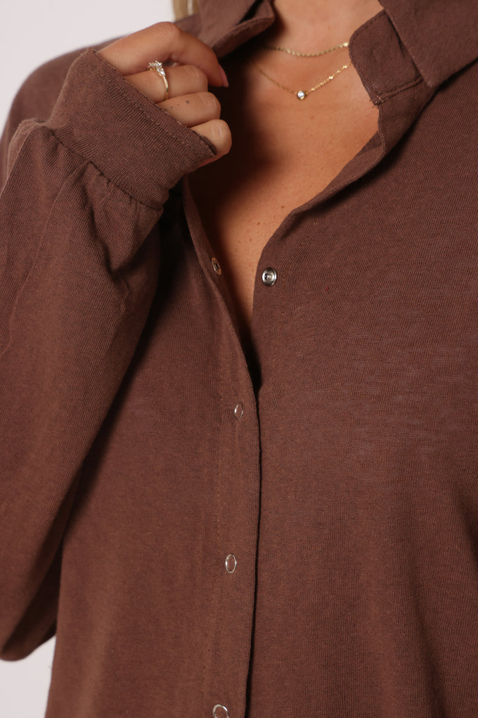 חולצה מכופתרת פלאם