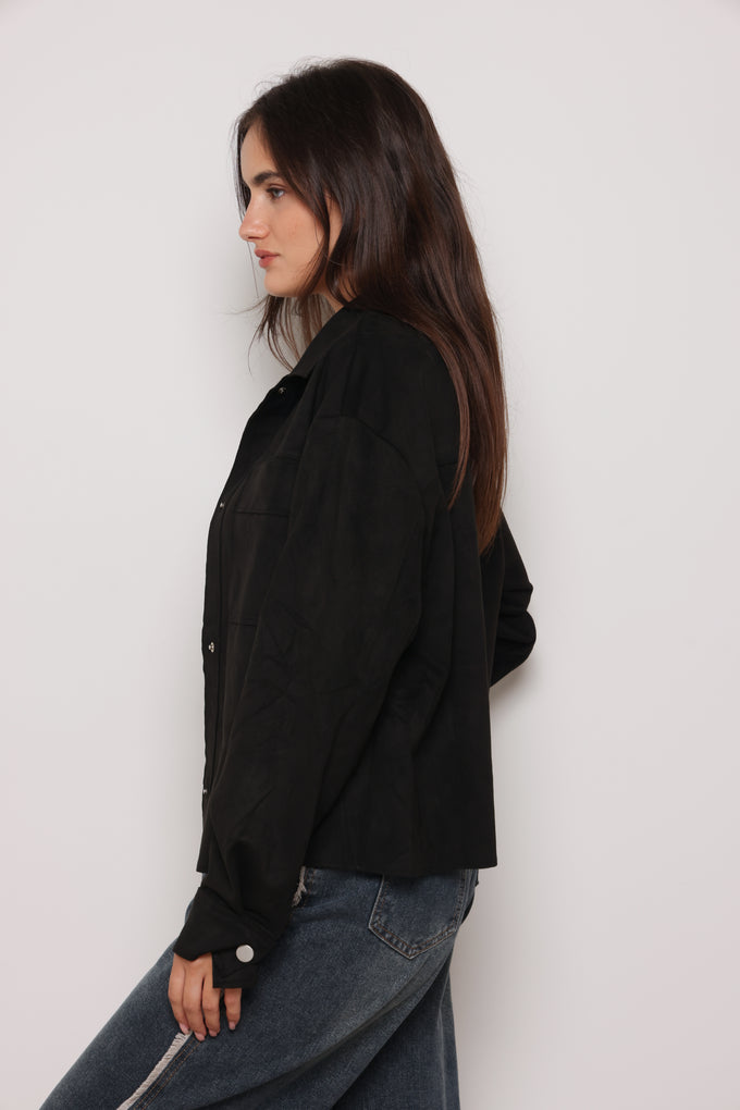 ג'קט מכופתר זמש