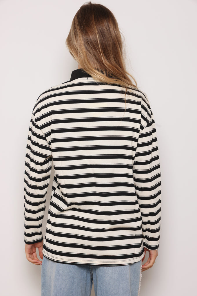 חולצת אדל פולו פסים