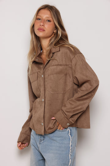 ג'קט דמוי זמש