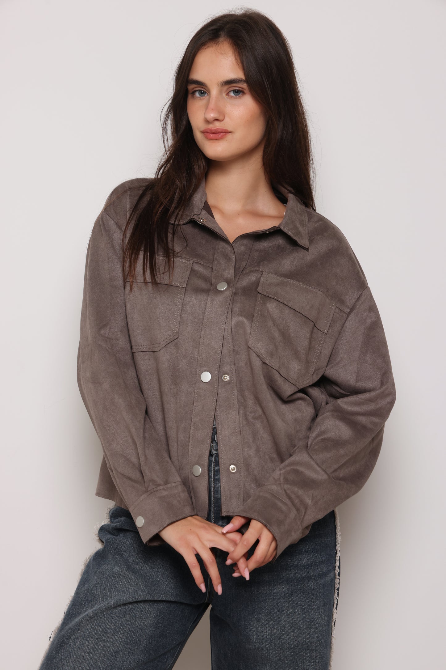 ג'קט דמוי זמש