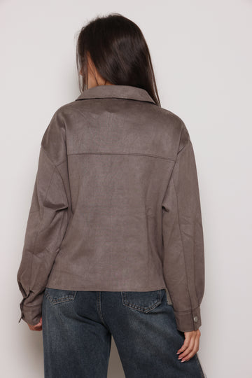 ג'קט דמוי זמש