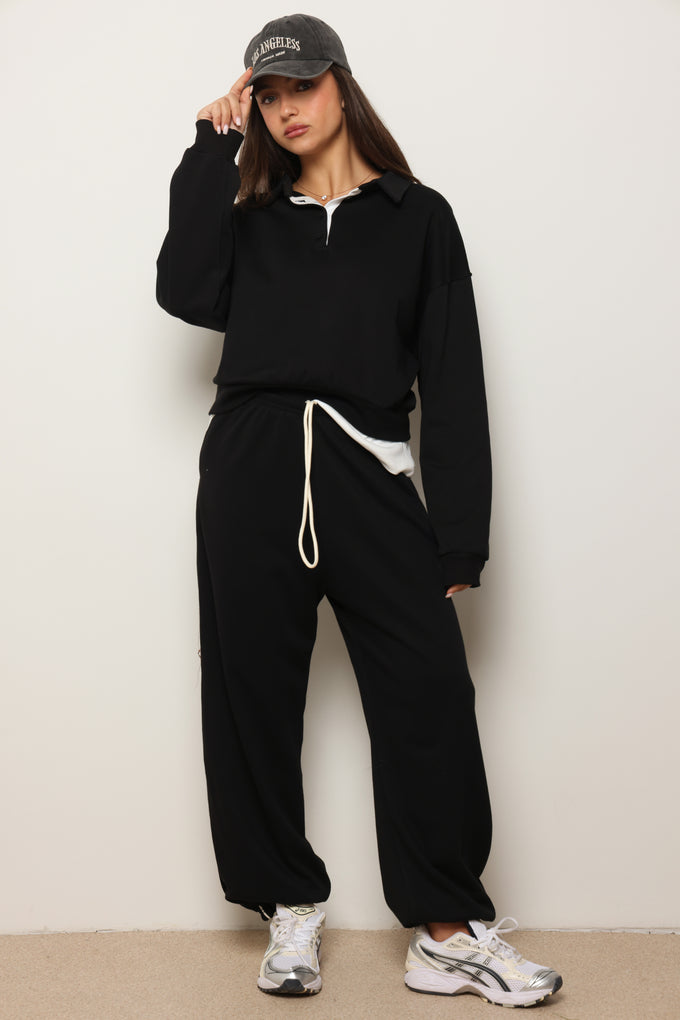 סווטשירט צווארון שילוב