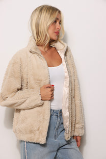 מעיל פרווה רוכסן