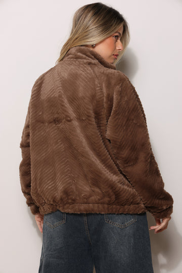 מעיל פרווה רוכסן