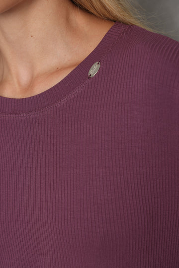 חולצת ריב 3/4 שרוול נפוח