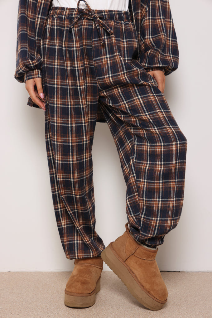 מכנסי סופיה משבצות