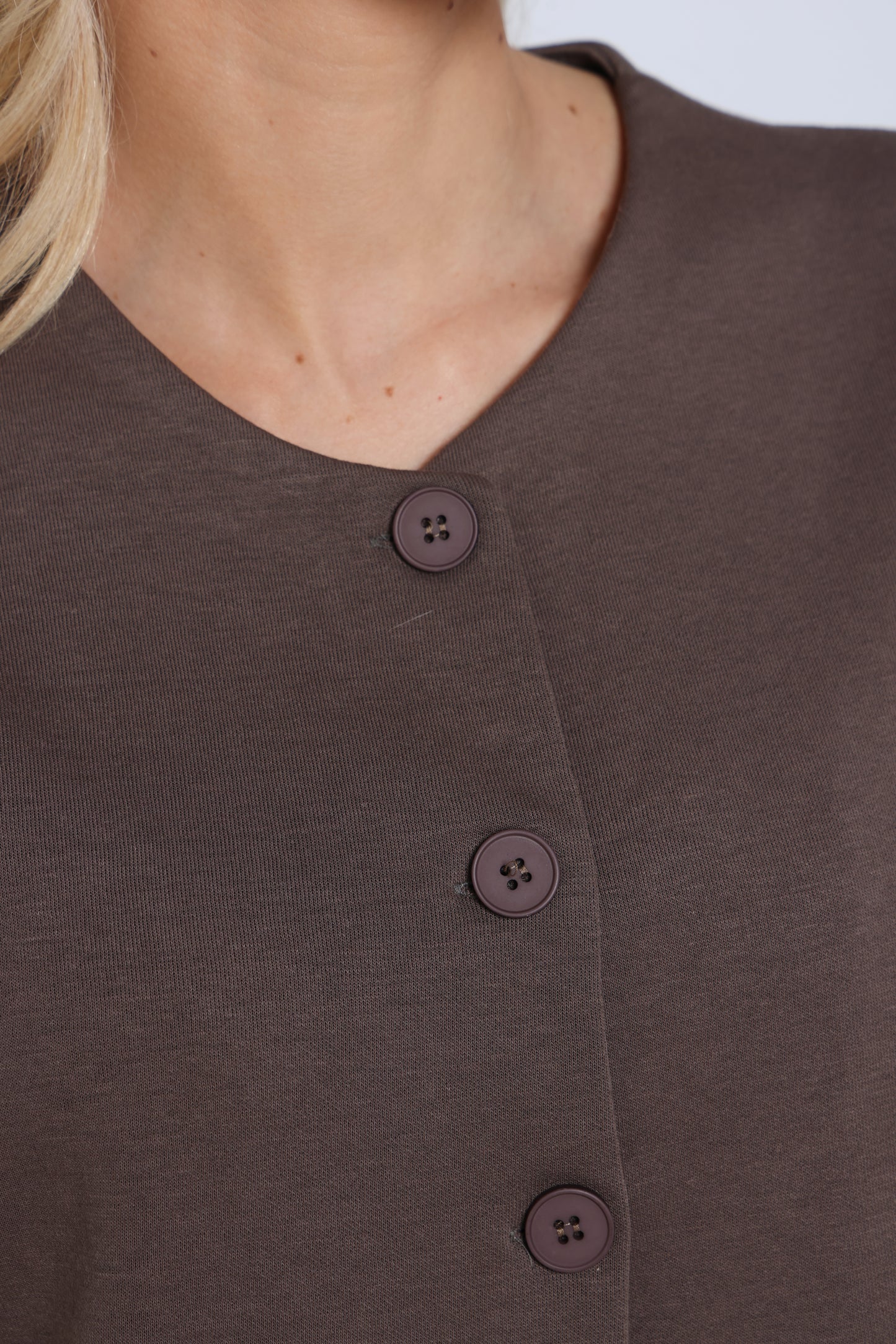 חליפת ווסט כפתורים כותנה