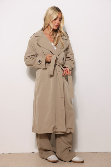 מעיל טרנץ׳ קנבס