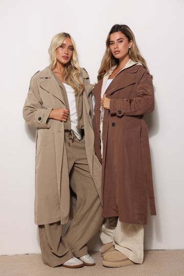 מעיל טרנץ׳ קנבס