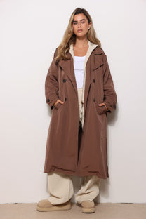 מעיל טרנץ׳ קנבס