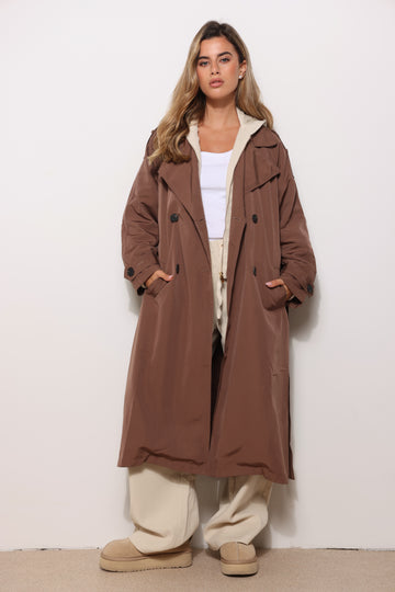 מעיל טרנץ׳ קנבס