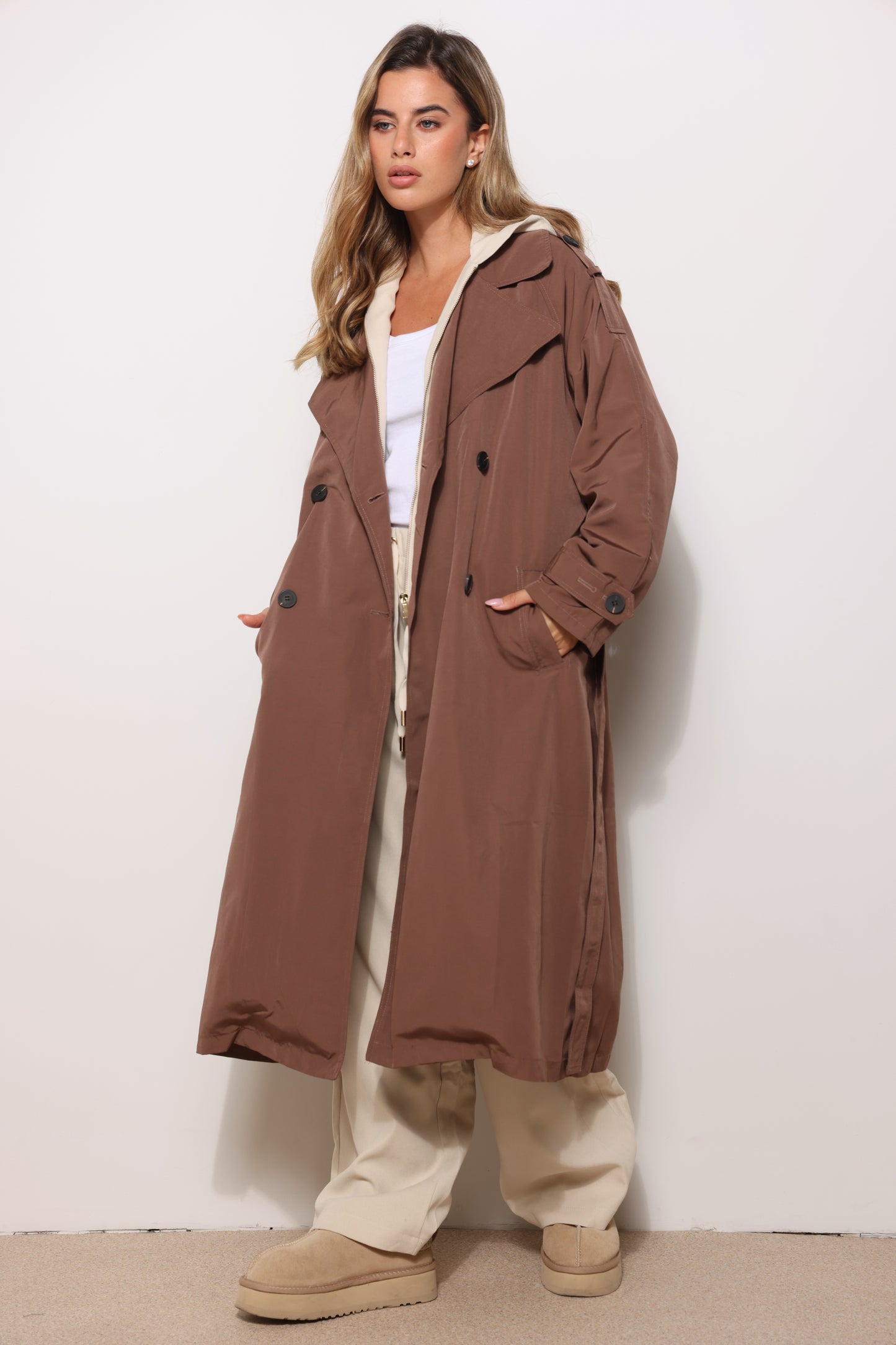 מעיל טרנץ׳ קנבס