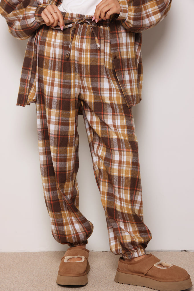 מכנסי סופיה משבצות